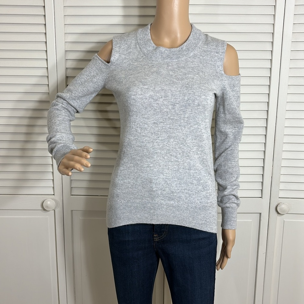 Veronica Beard Central Cold Shoulder 100% Cashmer… - image 6